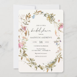 Invitación a la ducha nupcial Boho Wreath