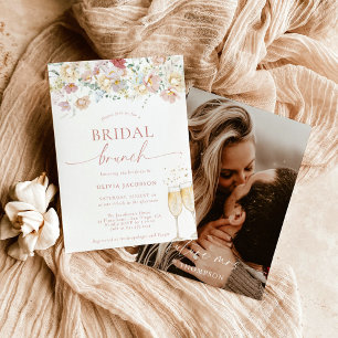 Invitación a la ducha nupcial   Brunch floral mode