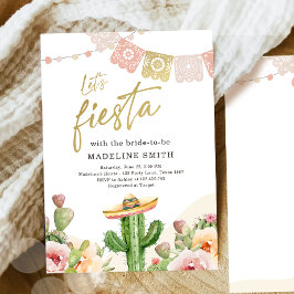 Invitación a la ducha nupcial con acuarela de Fies
