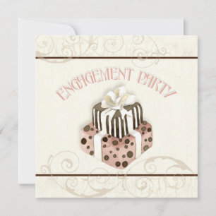 Invitación a la ducha nupcial con baño de chocolat