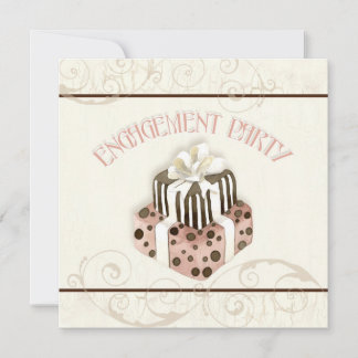 Invitación a la ducha nupcial con baño de chocolat