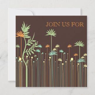 Invitación a la ducha nupcial con flores