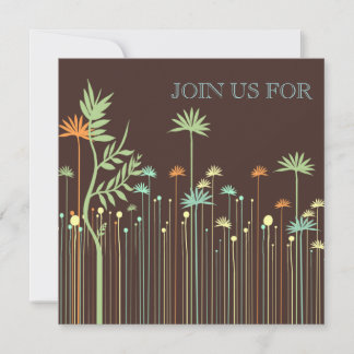 Invitación a la ducha nupcial con flores