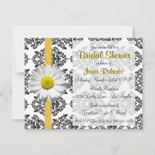 Invitación a la ducha nupcial Daisy and Damask