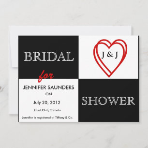 Invitación a la ducha nupcial de AMOR Hearts