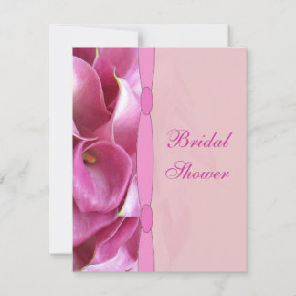 Invitación a la ducha nupcial de Calla Lily