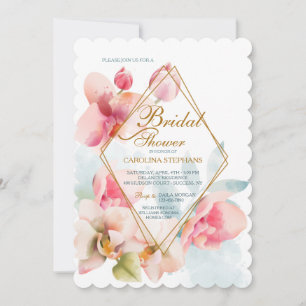 Invitación a la ducha nupcial de Cymbidium Orchid