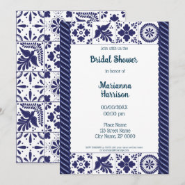 Invitación a la ducha nupcial de diseño de talaver
