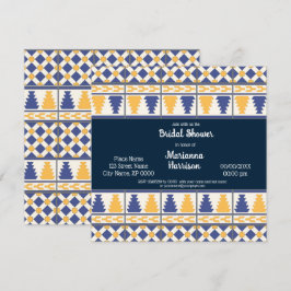 Invitación a la ducha nupcial de diseño de talaver