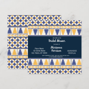 Invitación a la ducha nupcial de diseño de talaver