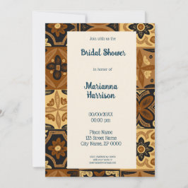 Invitación a la ducha nupcial de diseño de talaver