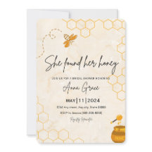 Invitación a la ducha nupcial de Honeycomb