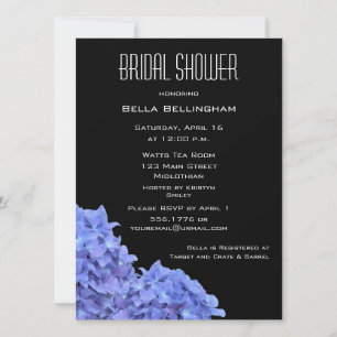 Invitación a la ducha nupcial de Hydrangeas