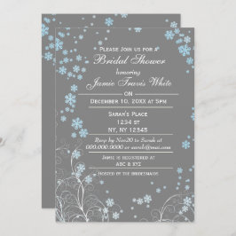 Invitación a la ducha nupcial de invierno de Mod B