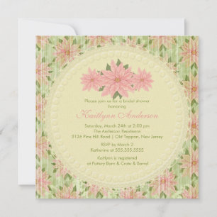 Invitación a la ducha nupcial de invierno de Poins