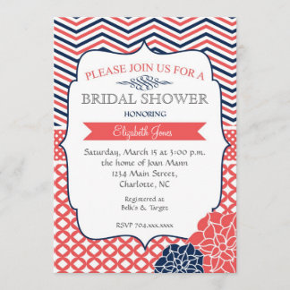 Invitación a la ducha nupcial de la Marina y Coral