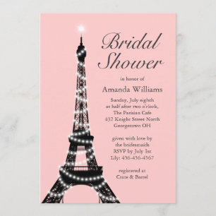 Invitación a la ducha nupcial de la Torre Eiffel T