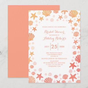 Invitación a la ducha nupcial de las cosas del mar