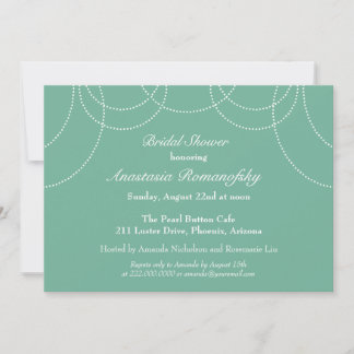 Invitación a la ducha nupcial de las Perlas Fancy