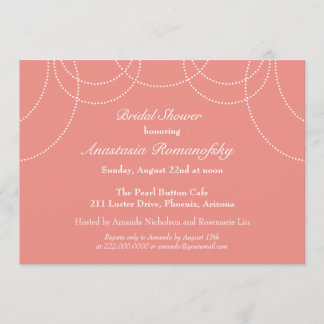 Invitación a la ducha nupcial de las Perlas Fancy