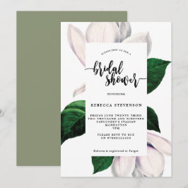 invitación a la ducha nupcial de magnolia