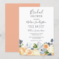 Invitación a la ducha nupcial de primavera de Boni