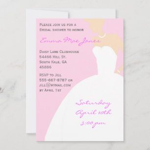 Invitación a la ducha nupcial de Silueta Novia Ros