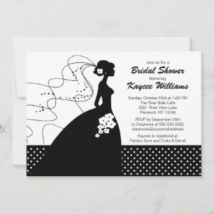 Invitación a la ducha nupcial de Siluette Bride Br