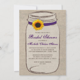 Invitación a la ducha nupcial de Sunflower Mason J