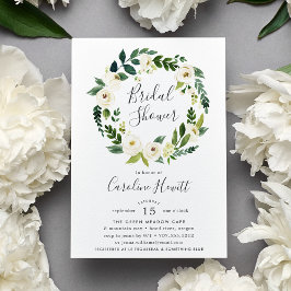 Invitación a la ducha nupcial de Wreath de Alabast