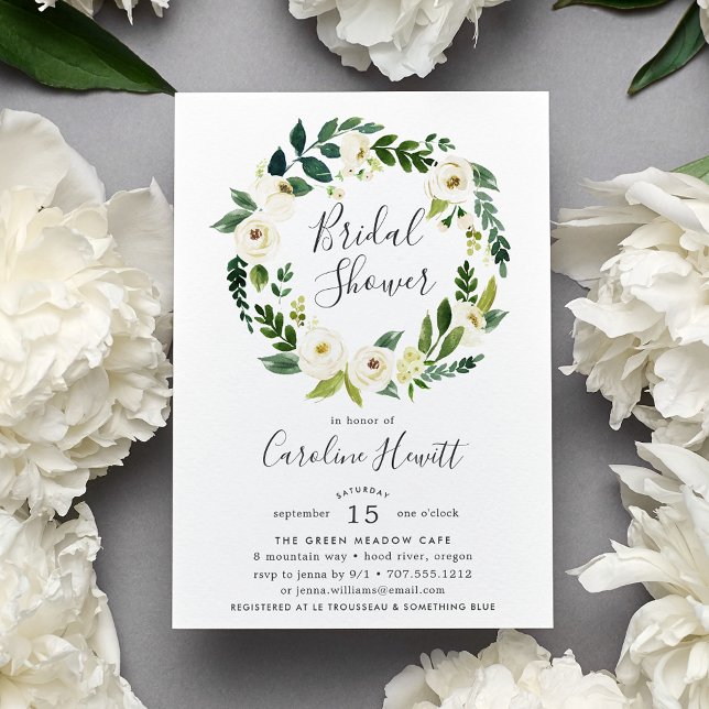 Invitación a la ducha nupcial de Wreath de Alabast (Subido por el creador)
