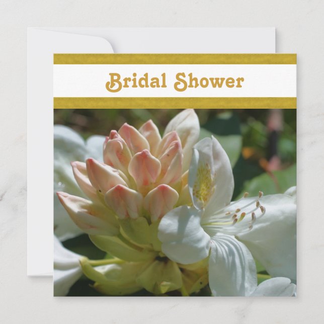 Invitación a la ducha nupcial del Boda Azalea (Anverso)