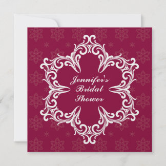 Invitación a la ducha nupcial en Cranberry