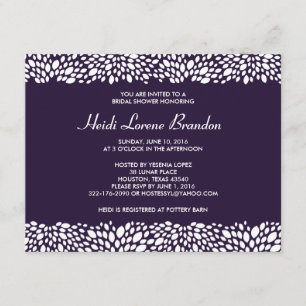 Invitación a la ducha nupcial en el Personalizable