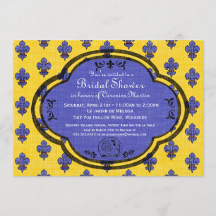 Invitación a la ducha nupcial en el sur de Francia