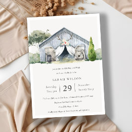 Invitación a la ducha nupcial en el tema de la gra