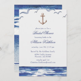Invitación a la ducha nupcial en la costa azul náu