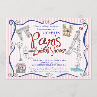 Invitación a la ducha nupcial en París