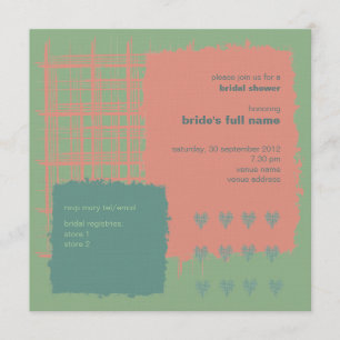 Invitación a la ducha nupcial en Patina, Mar y Cor