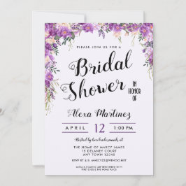 Invitación a la ducha nupcial en verano floral sup