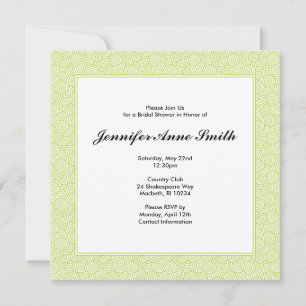 Invitación a la ducha nupcial espiral