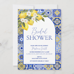 Invitación a la ducha nupcial inspirada en la cost