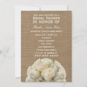 Invitación a la ducha nupcial inspirada en rosas b