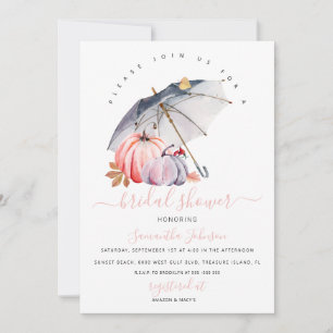 Invitación a la ducha nupcial, invitación a calaba