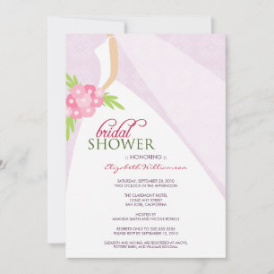 Invitación a la ducha nupcial (lilac) del Boda Dre