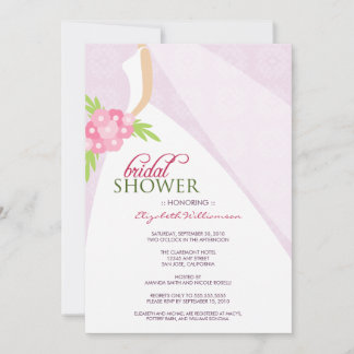 Invitación a la ducha nupcial (lilac) del Boda Dre