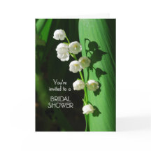 Invitación a la ducha nupcial Lily del Valle