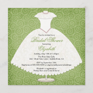 Invitación a la ducha nupcial Marea Verde