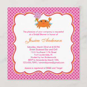 Invitación a la ducha nupcial náutica