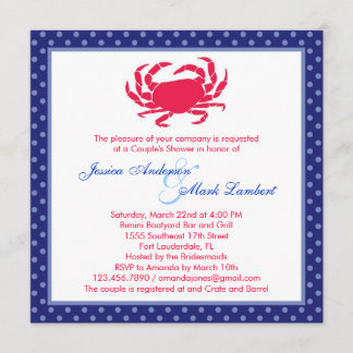 Invitación a la ducha nupcial náutica